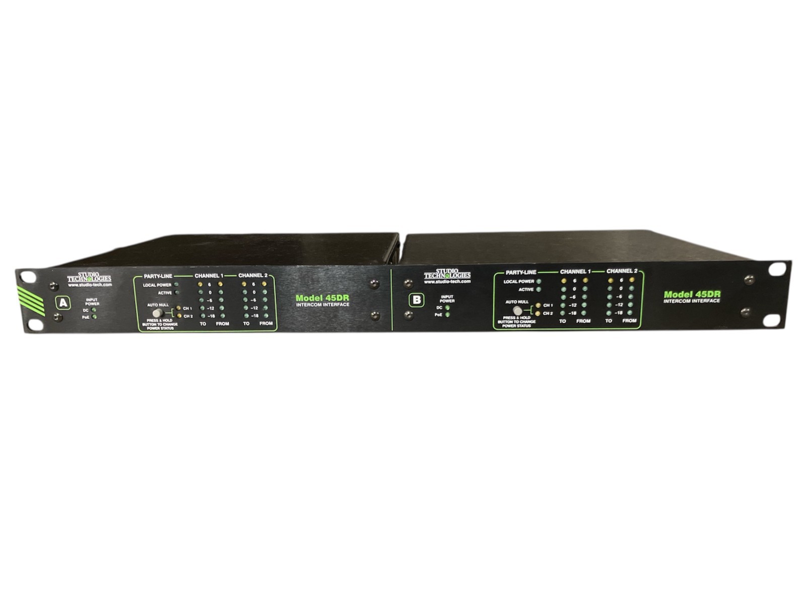 Studio Technologies Model 45DR Intercom Interface Dual Unit (No Power Source)