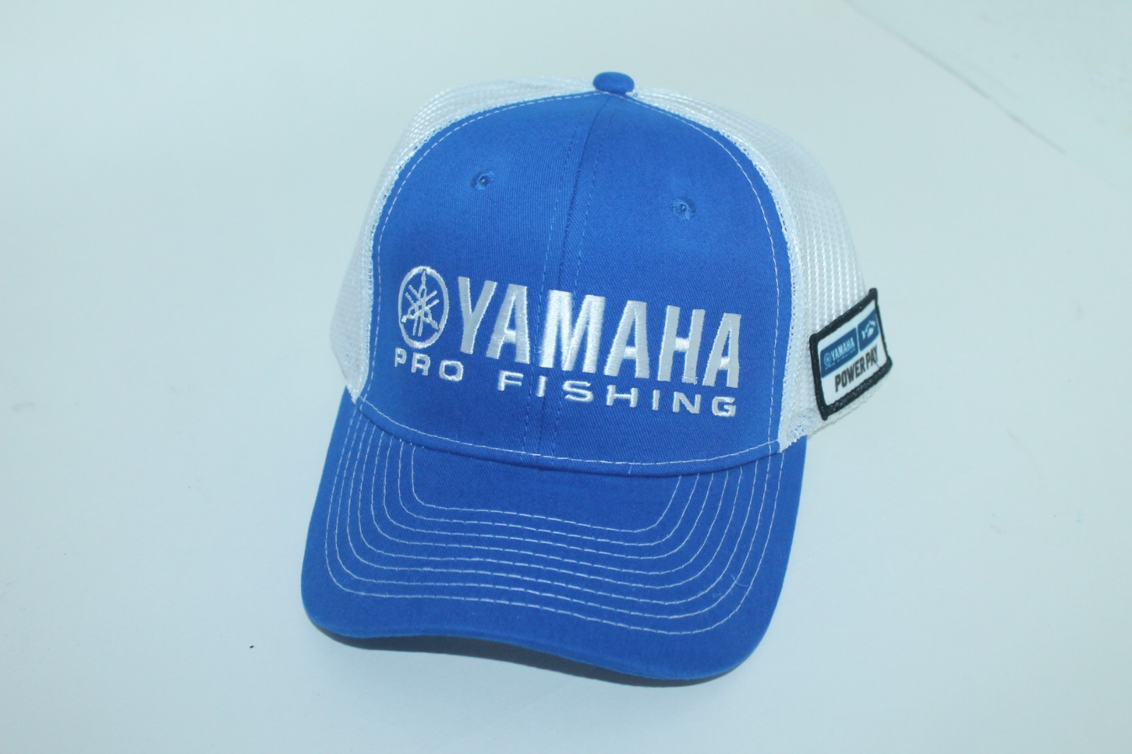 Yamaha Pro Fishing Hat Cap Strap Back Mens One Size Blue Trucker Logo