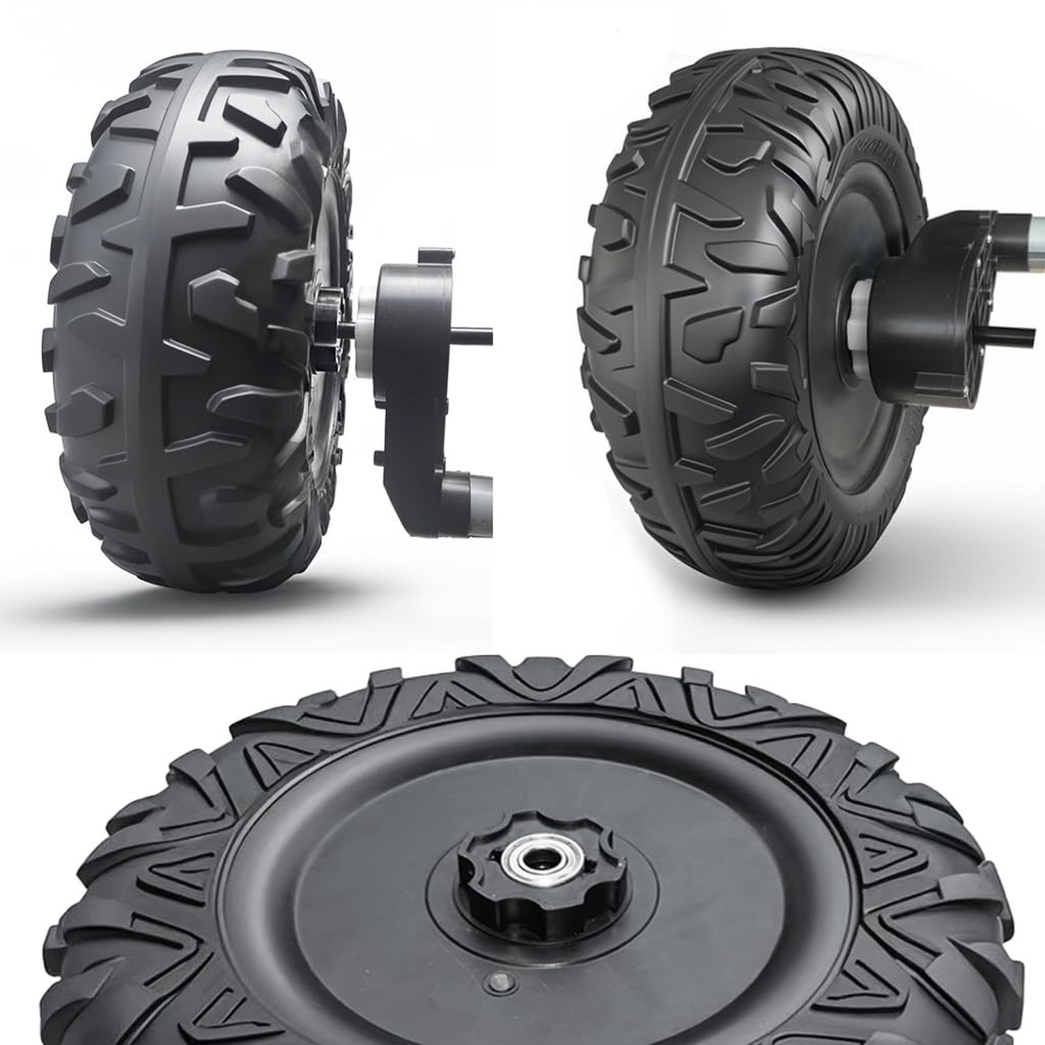 2Pack 33CM/13'' EVA Solid Compound Tire for Power Wheels Ride on Car ﻿All