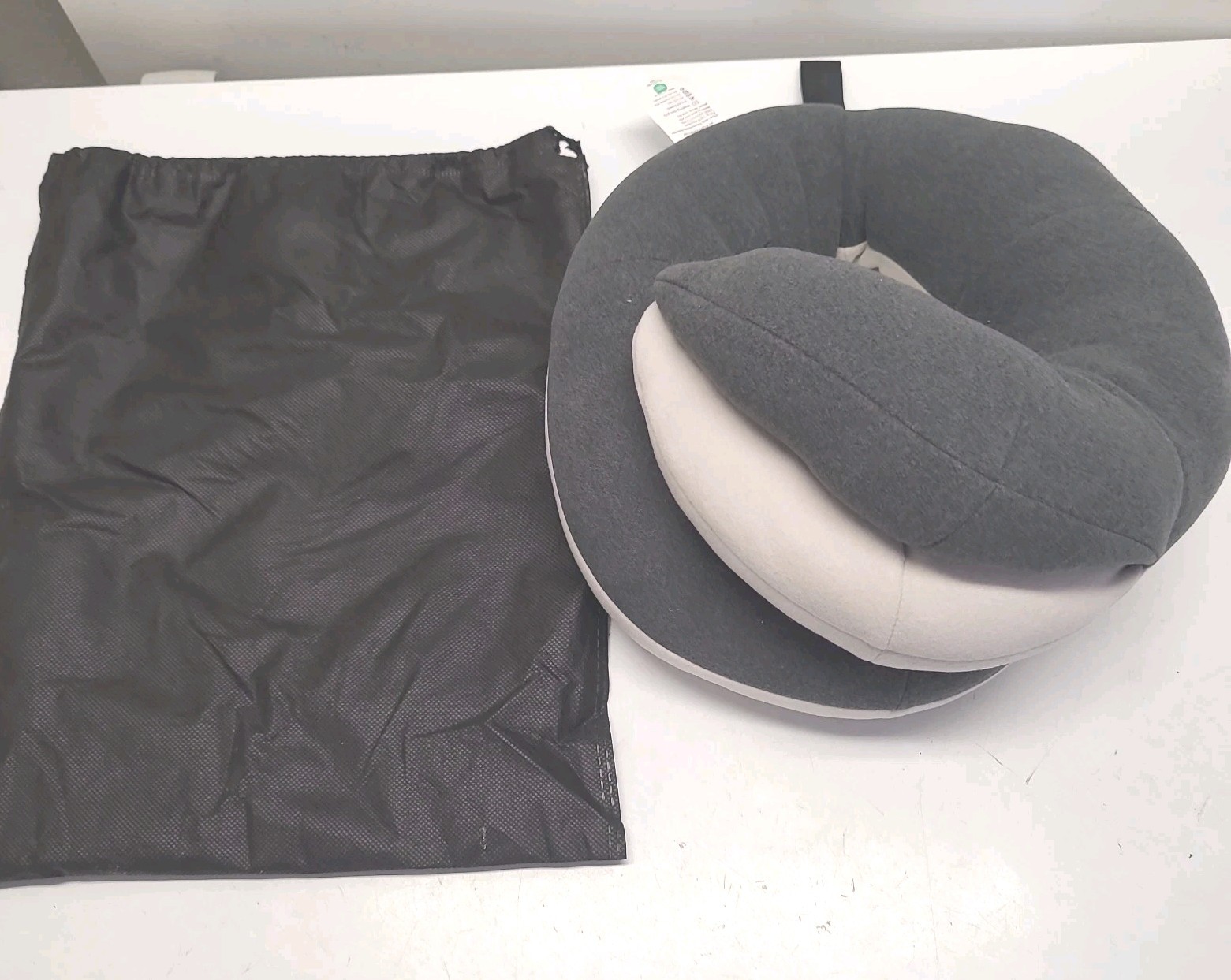 BUYUE Travel Neck Pillows for Airplanes, 360° Head Support Sleep Adult, Grey