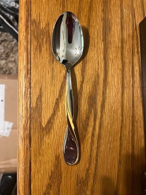 NEW ONEIDA Golden Aquarius Tablespoon 18/8 Stainless Large Spoon