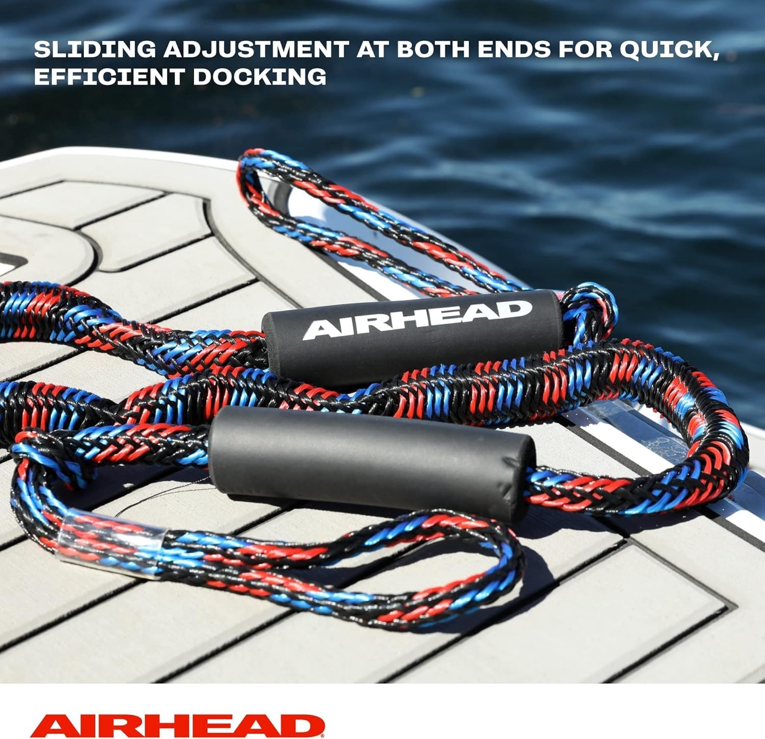 Versatile 4 Feet Bungee Dockline with Adjustable Ends - Perfect for Watercraft