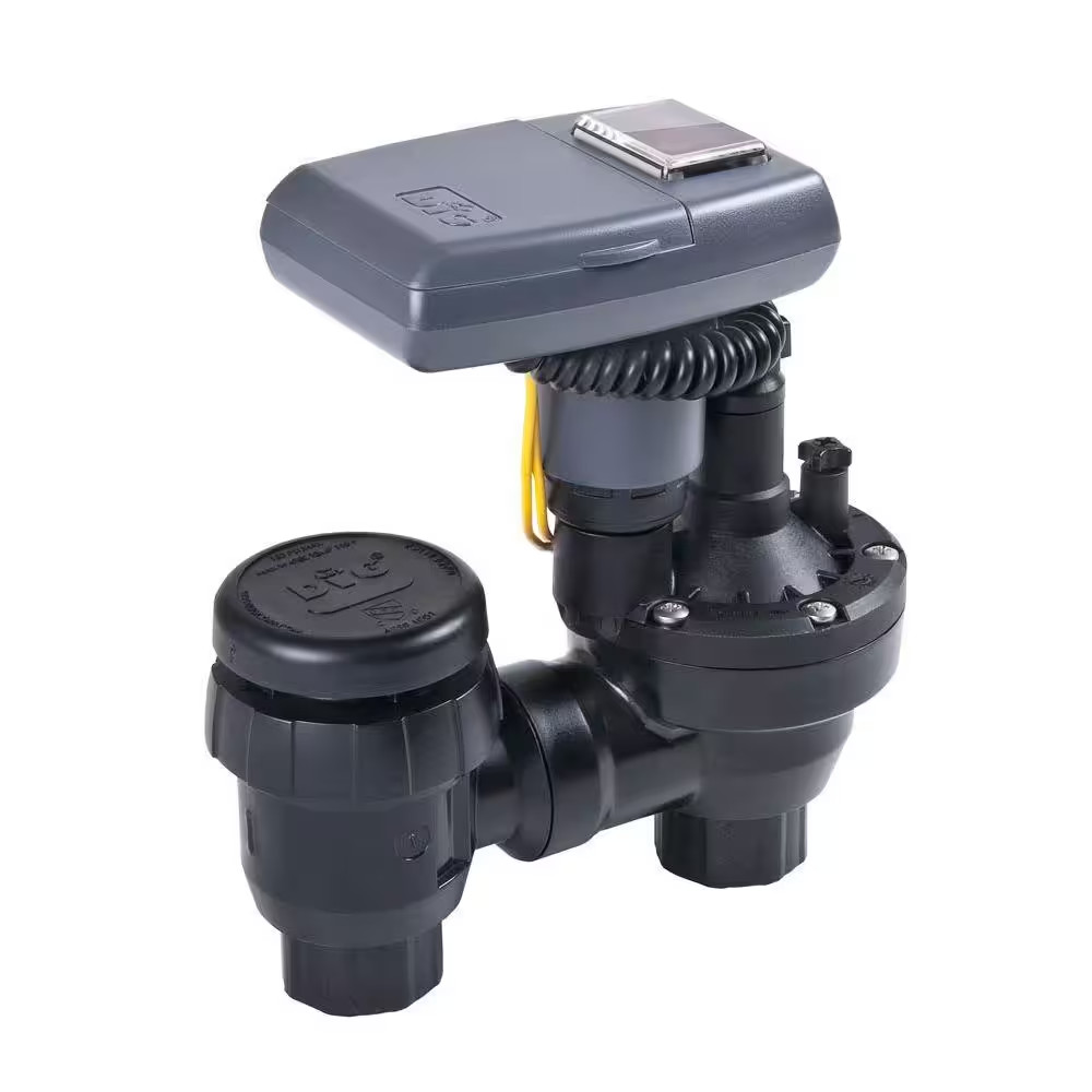 Solar Powered Irrigation Timer with Anti-Siphon Valve Waterproof Outdoor DIG