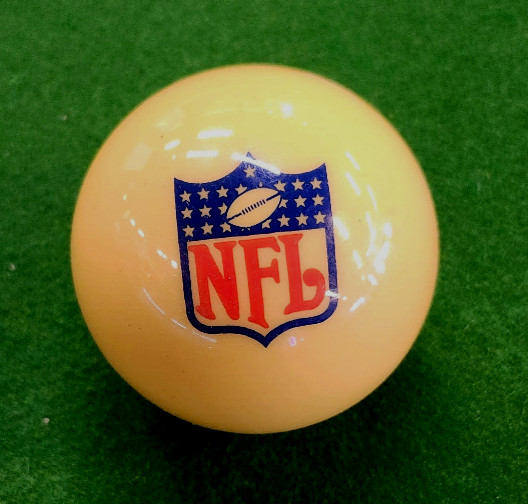 POOL BALL CUE BALL NFL BRUNSWICK CHALK FREE, THE GAME ROOM STORE DEALER NJ 07004