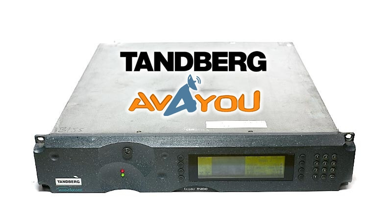 Tandberg EN8040 MPEG-4 HD Encoder H.264/AVC DVB-S2 8PSK 16QAM QPSK 16APSK BISS