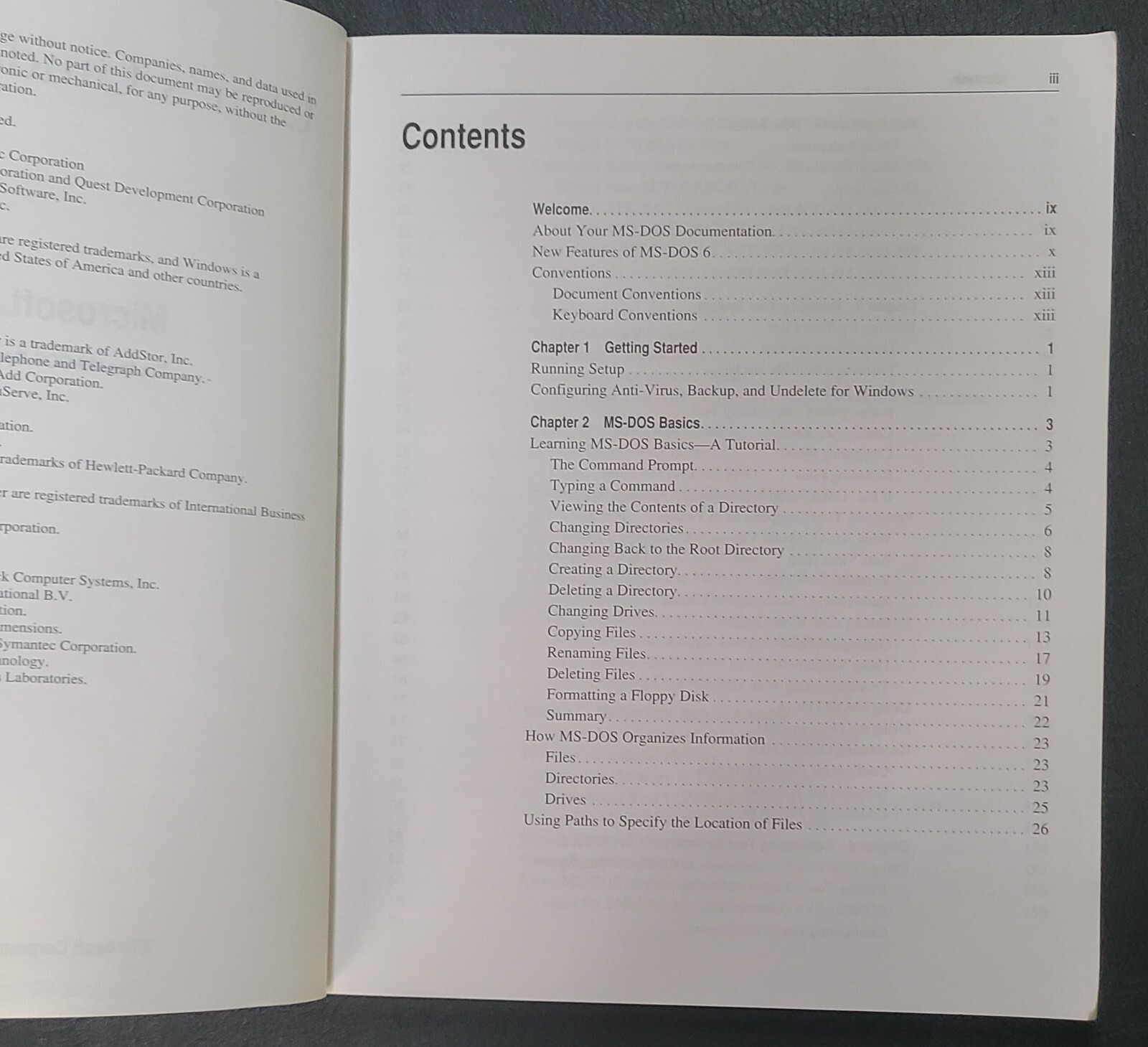 Vintage Microsoft MS-DOS 6.2 Operating System User Guide Manual Book 1993 PC