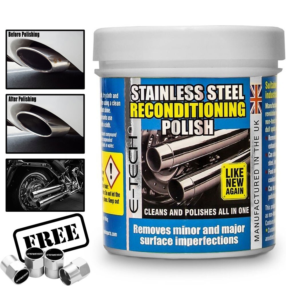 E-Tech Car Wax Stainless Steel Polish Reconditioning Shiner 250ML ER00139 +CP
