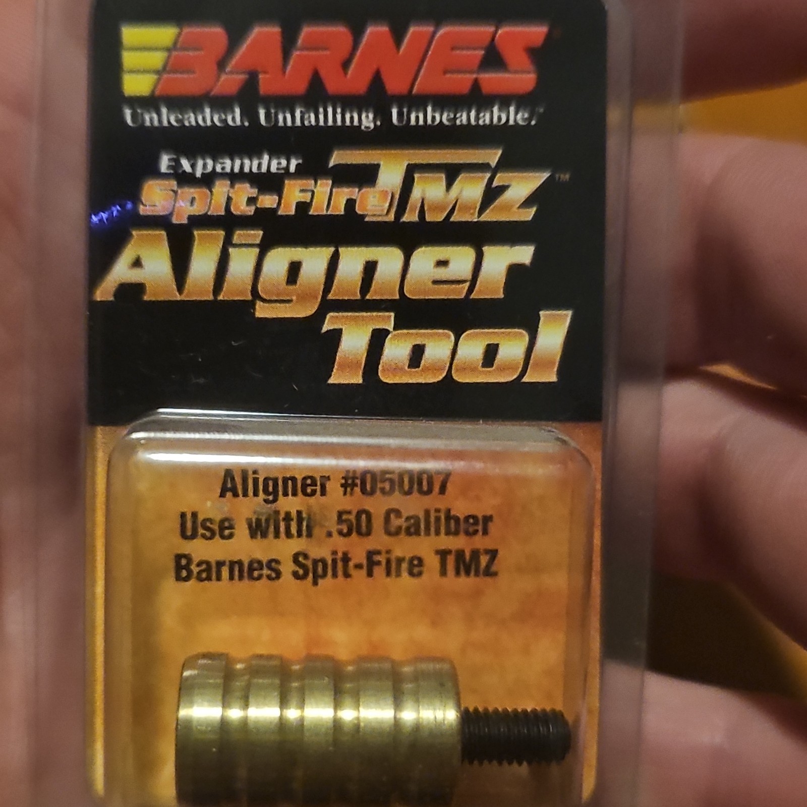 Barnes Spit-Fire TMZ Aligner Tool Gold .50 Caliber Black Powder Model 05007