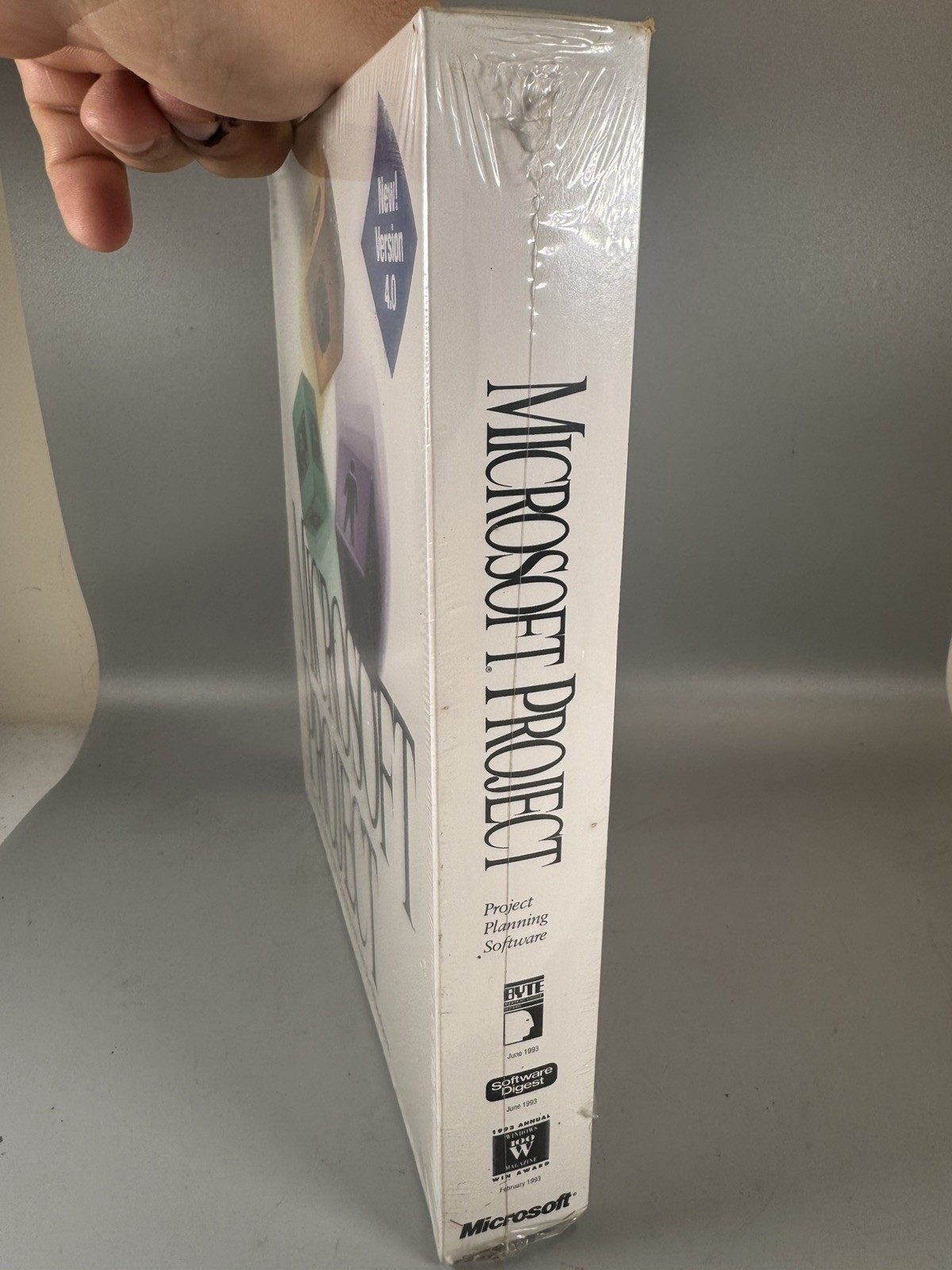 Microsoft Project Version 4.0 – Sealed Vintage Software (Windows 3.x, 1994) NEW