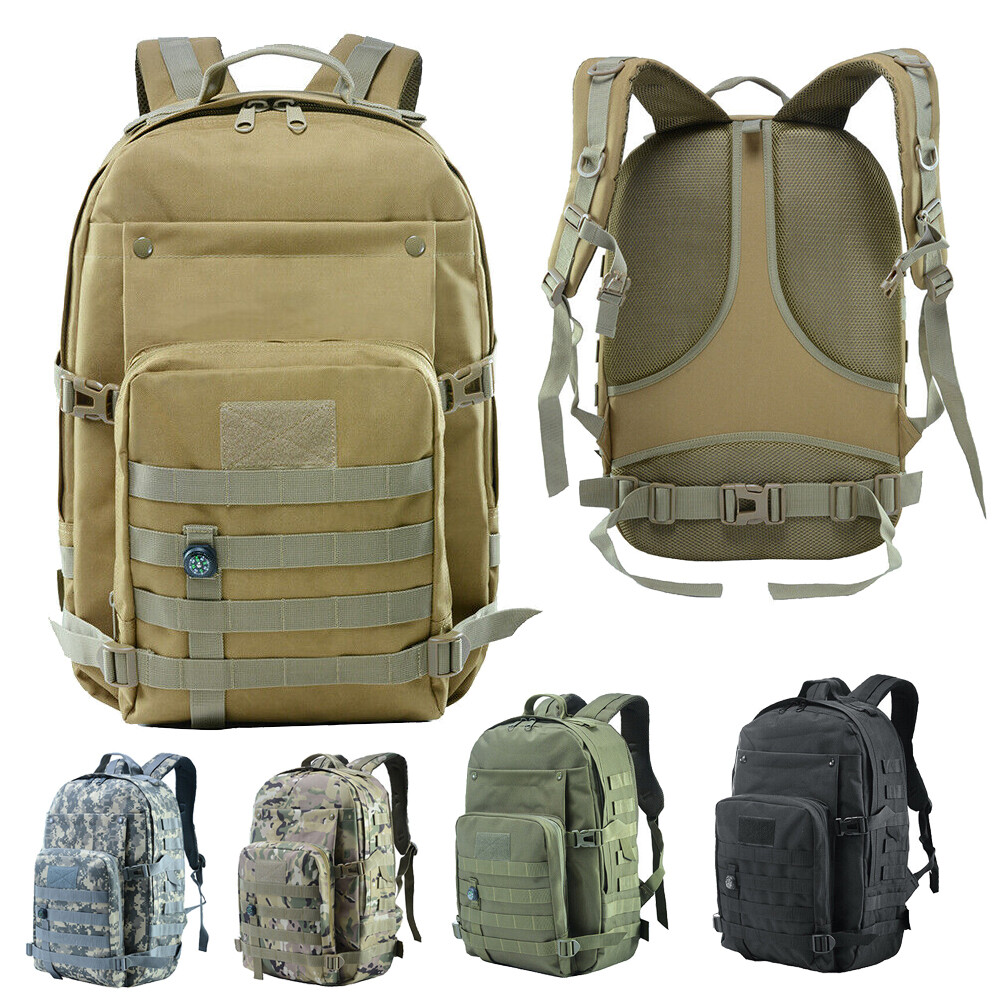 40L Tactical Backpack Waterproof Military Army Bag for Hiking Camping Climbing