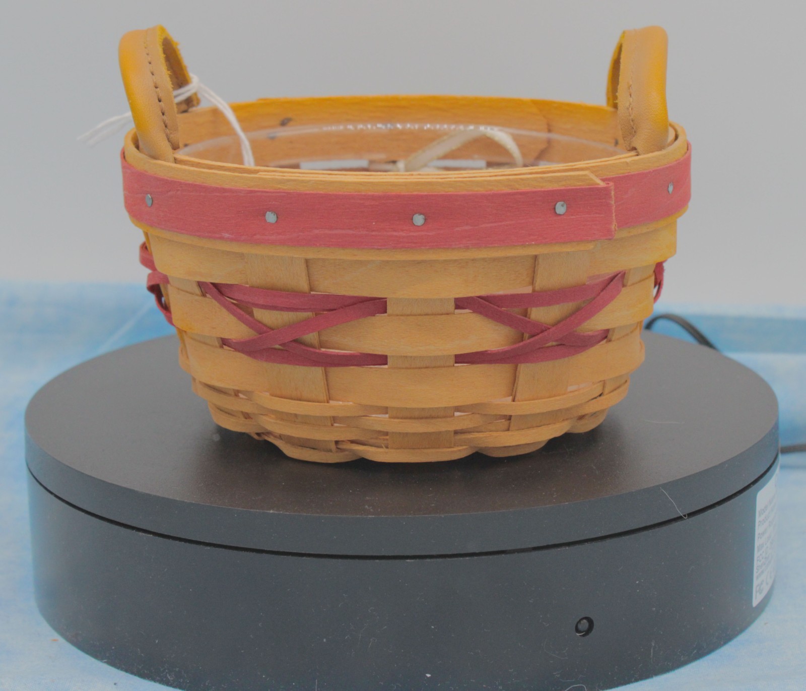 Longaberger 1999 Peppermint Tree Trimming Basket w/ Protector & Tag