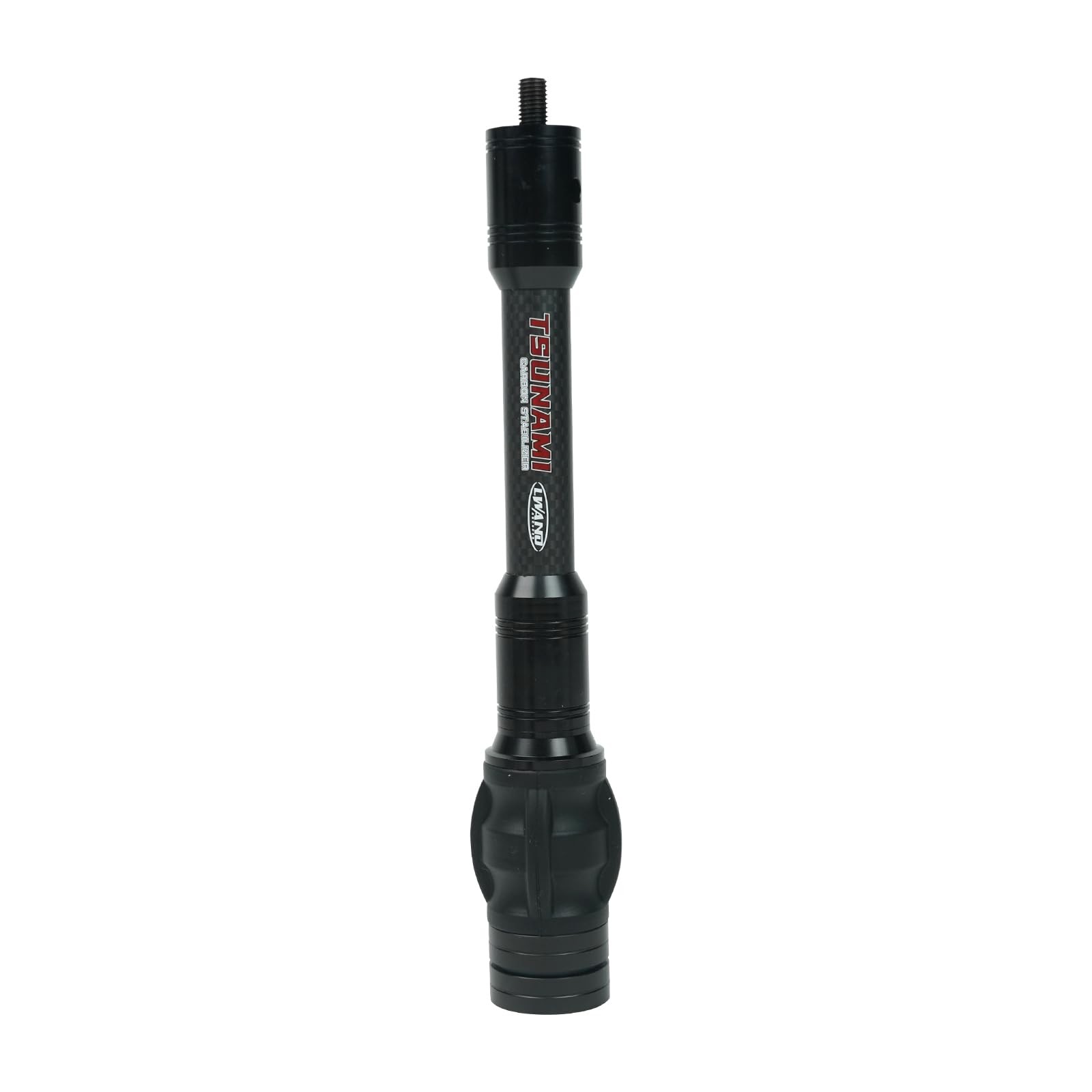 LWANO Carbon Archery Compound Bow Stabilizer Shock Absorbing 6 inch, Black