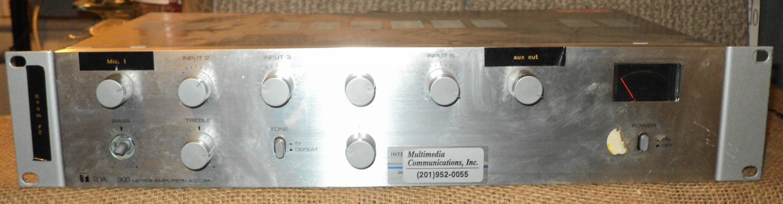 Vintage TOA A-903A Vintage Stereo Mixer Power Amplifier 900 Series Japan mic1