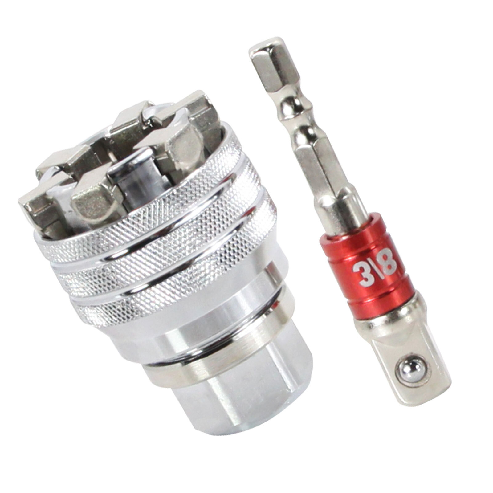 10-19mm Adjustable Hex Universal Socket Torque Ratchet Adapter Wrench Head