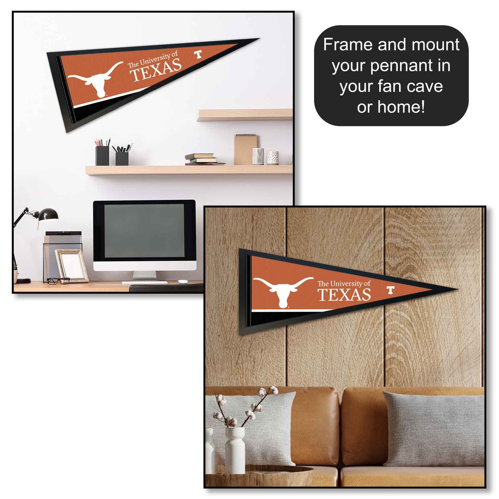 UT Longhorns 12x30 Felt Pennant