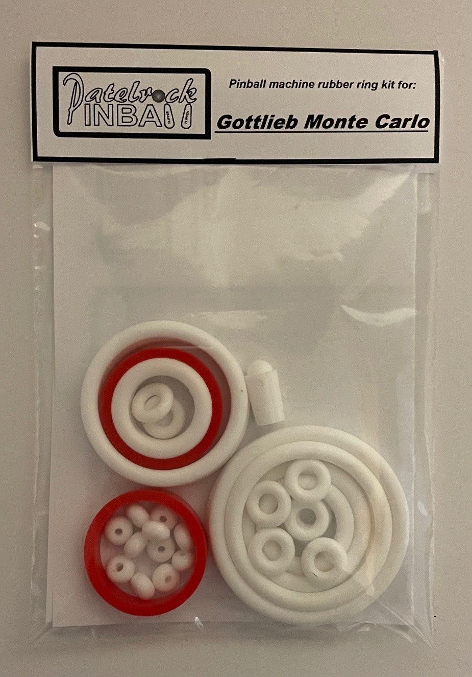 1987 Gottlieb / Premier Monte Carlo Pinball Machine Rubber Ring Kit