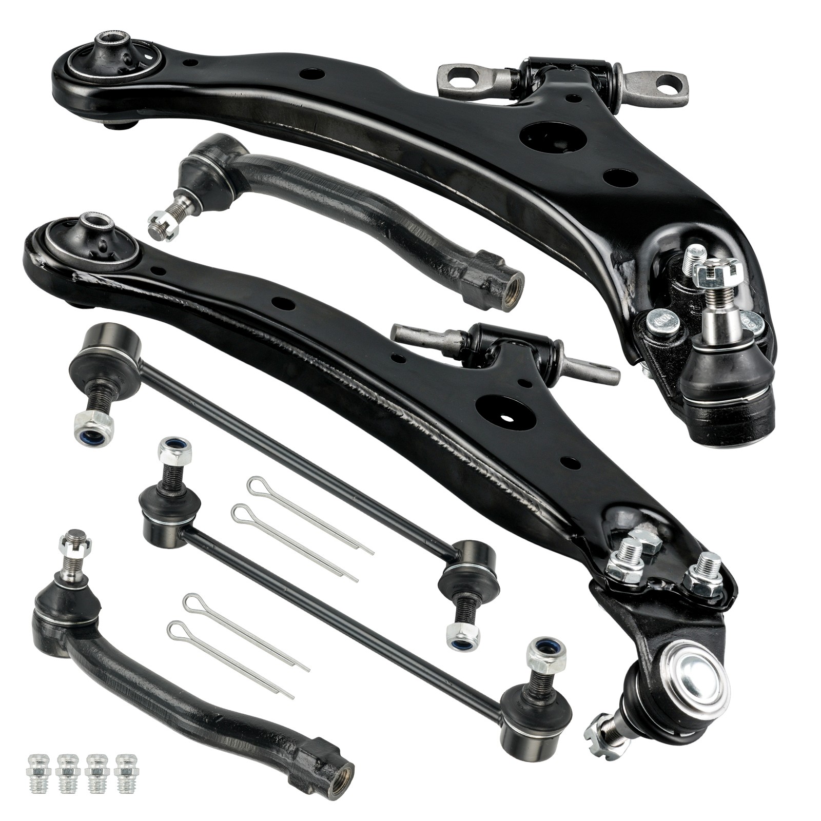 6pc Front Sway Bar Outer Tie Rods Ball Joints for 2013-2017 Toyota Camry Avalon