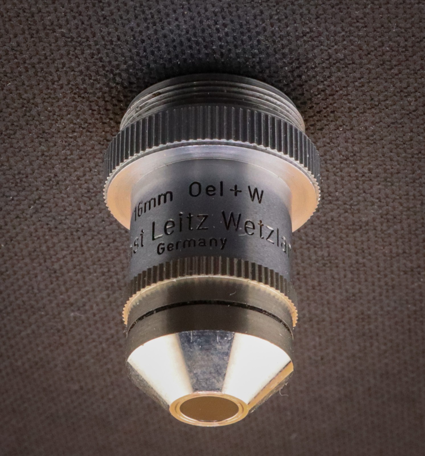 Leitz Microscope 16mm Water Plus Oil Immersion Microscope Objective