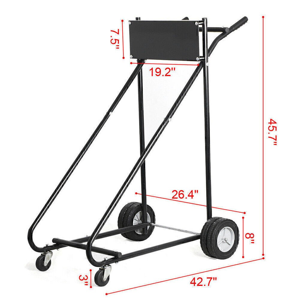 315 LBS Outboard Boat Motor Stand Carrier Cart Dolly Storage Pro Heavy Duty