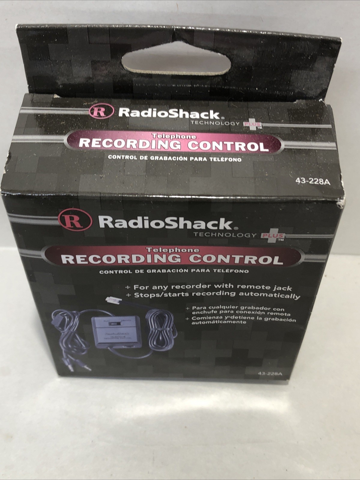 RadioShack Telephone Recording Control 43-228A
