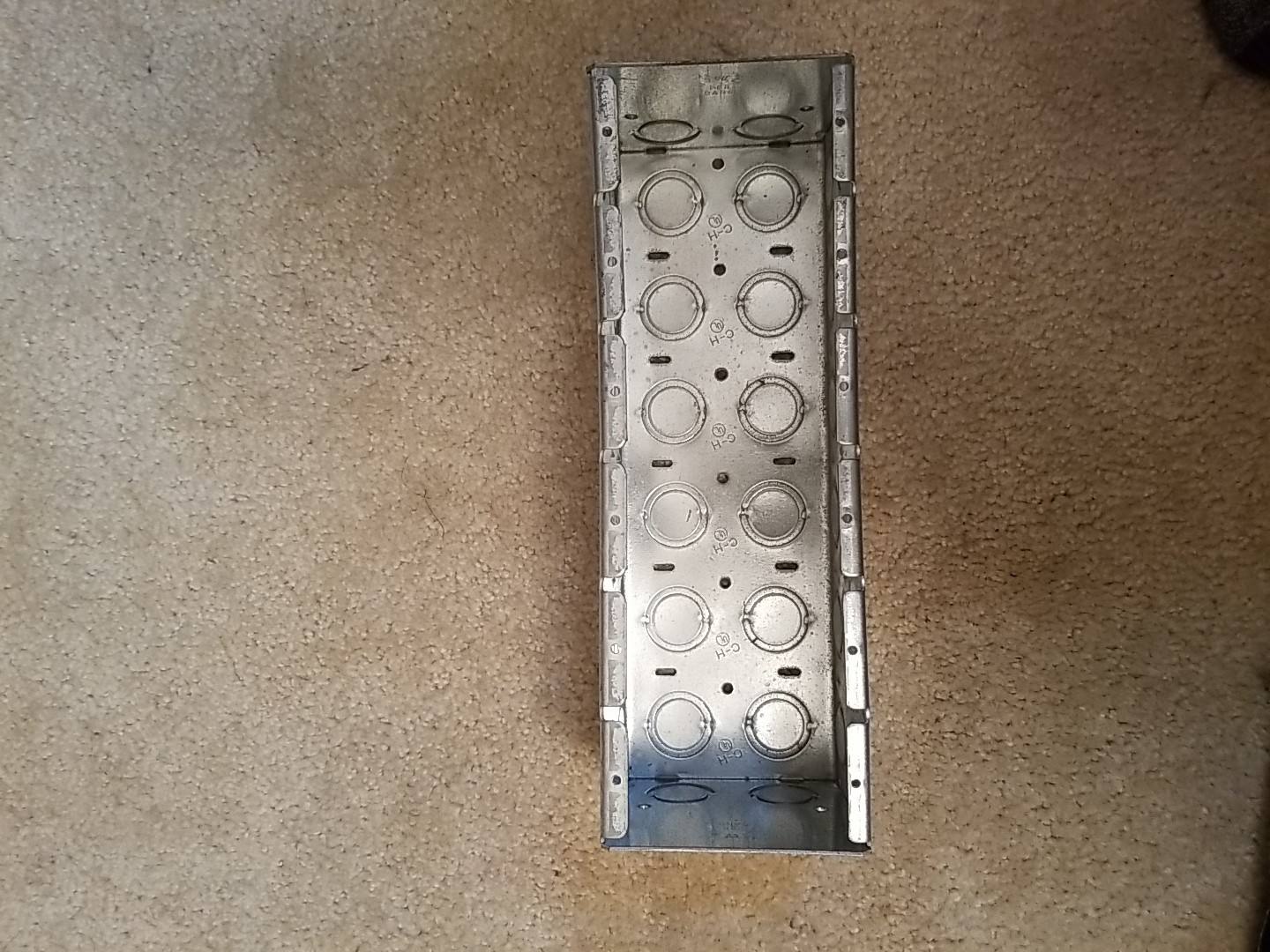 Eaton Crouse-Hinds TP695 Series Deep Masonary Box Steel / 6 Gang 132.0cu In Cap.