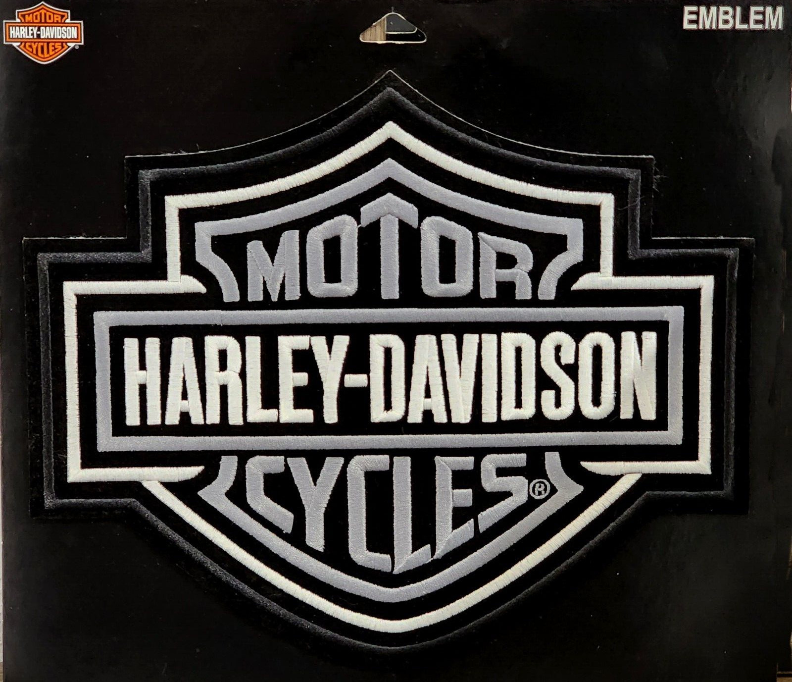 HARLEY DAVIDSON CLASSIC BAR & SHIELD VEST PATCH  *MADE IN USA * 9-1/4 IN WIDE