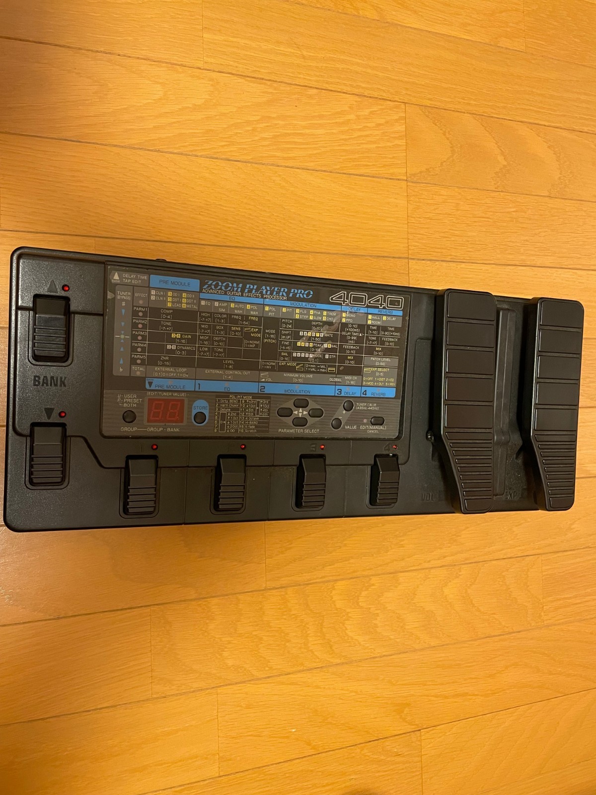 ZOOM Player Pro 4040 Guitar Multi Effect Pedal japan