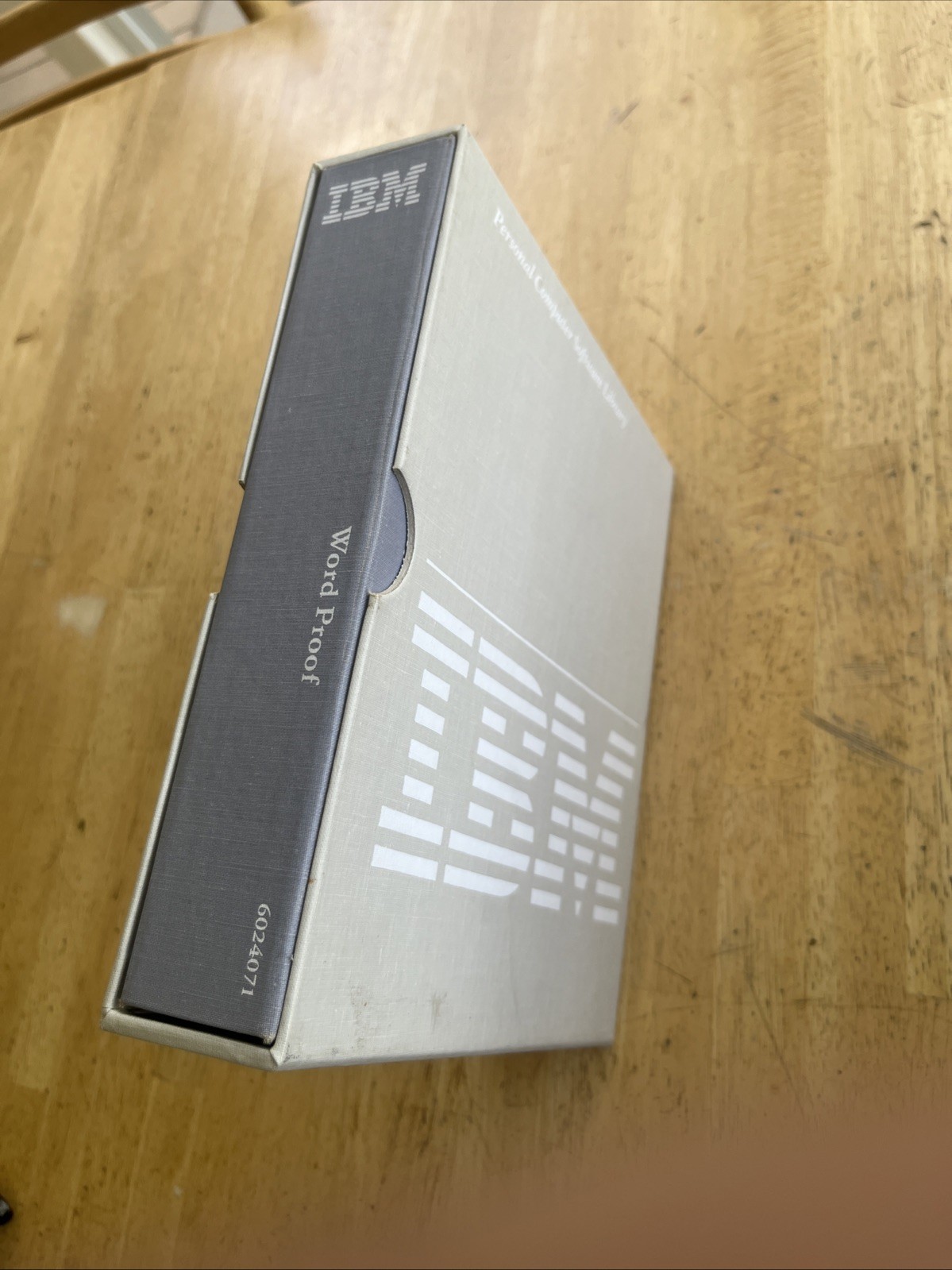 Vintage IBM Word Proof Software And  Manual, On Floppy Disk. Untested!