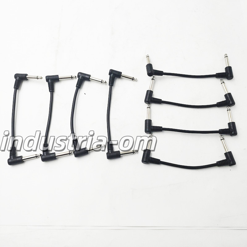 8pcs  Guitar Patch Cable 1/4" Patch Cables For Effect Pedal
