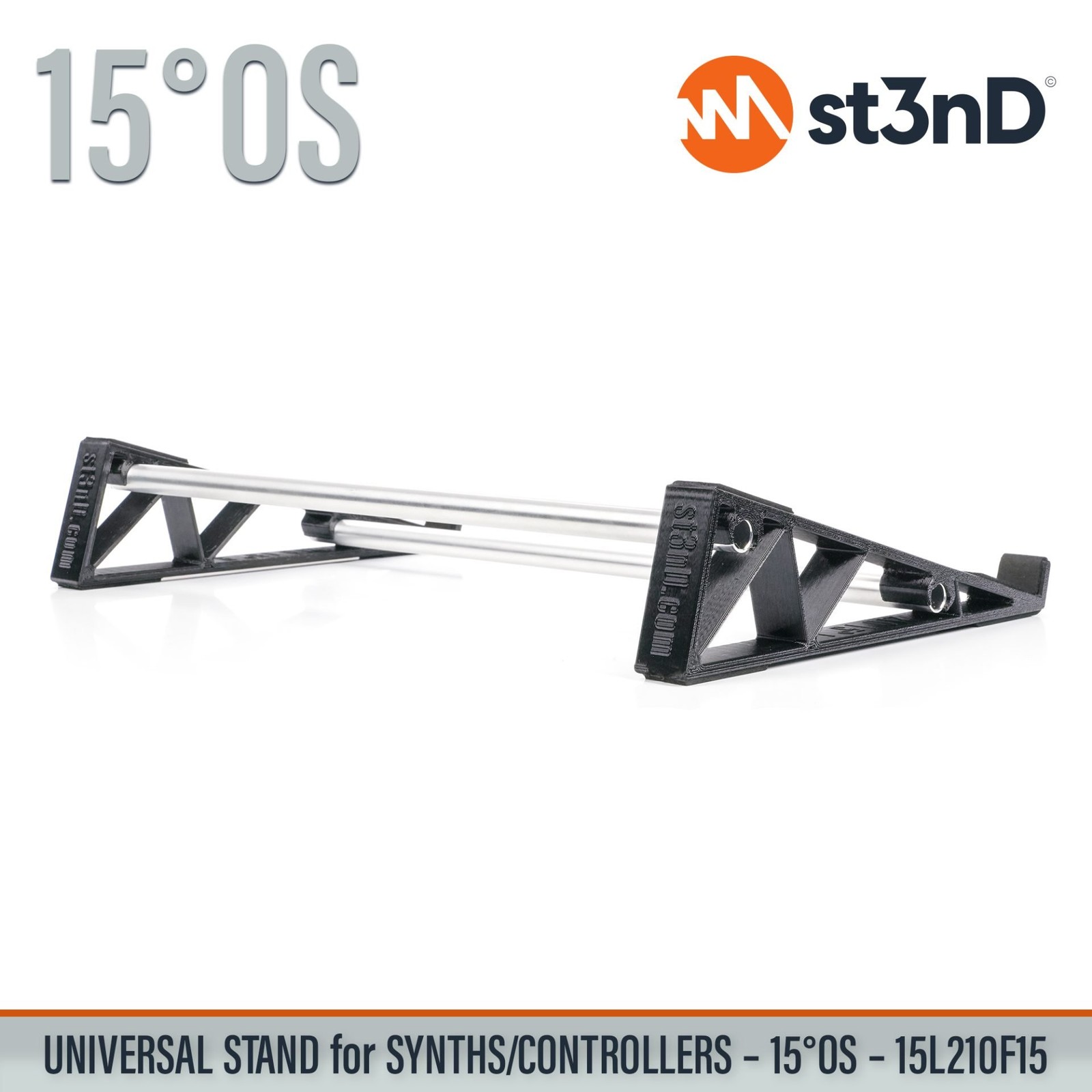 UNIVERSAL STAND for SYNTHS / CONTROLLERS - 15° - Open Style - 15L210F15