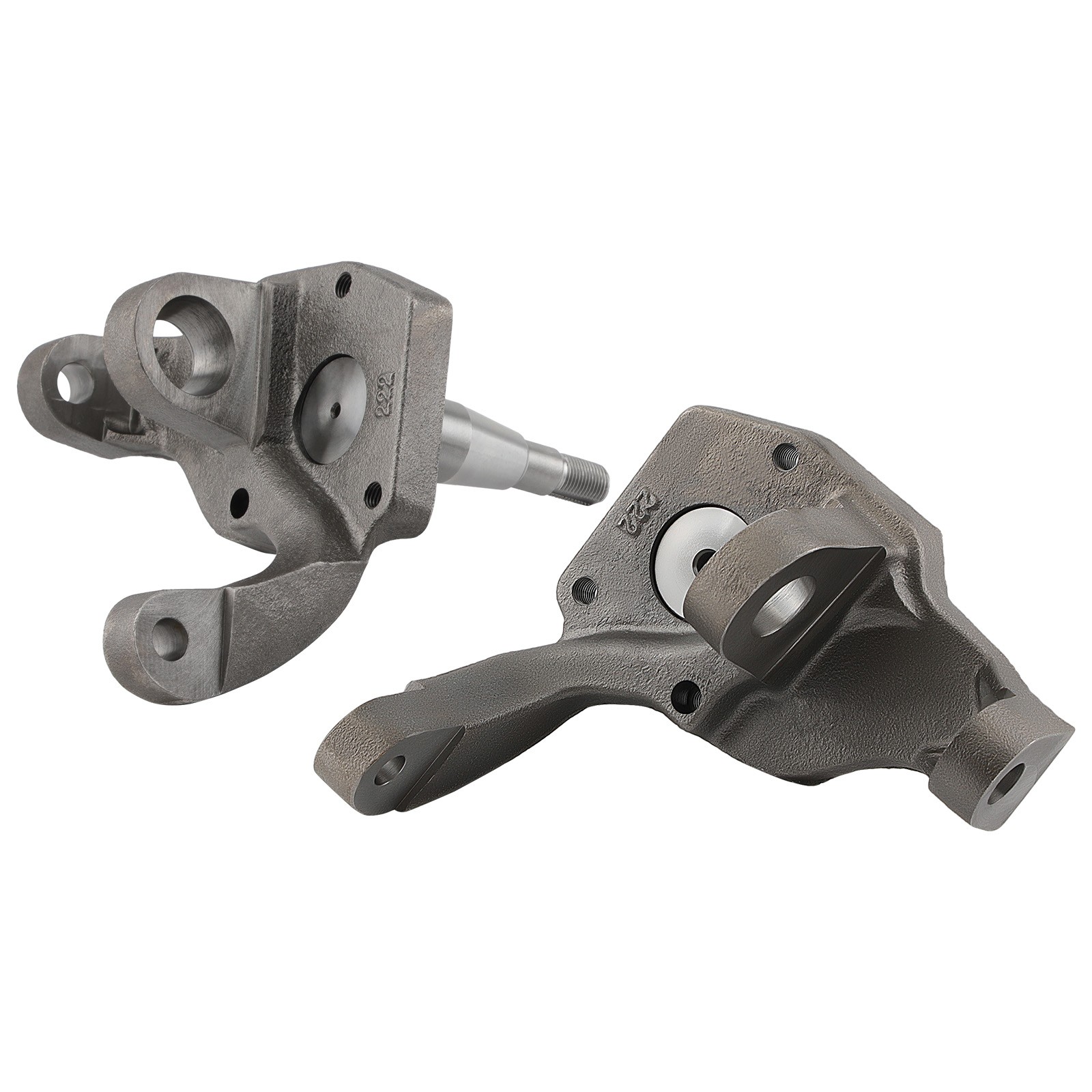 1 Pair 2.5" Drop Spindle For VW BUG 1966-1977 Ball Joint w/ Drum Brake