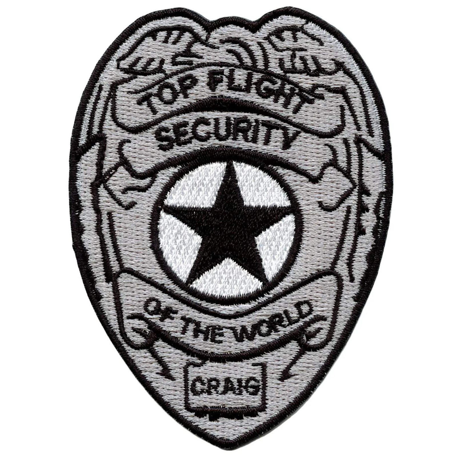 Top Flight Security Of The World Patch Craig Guard Badge Embroidered Iron On