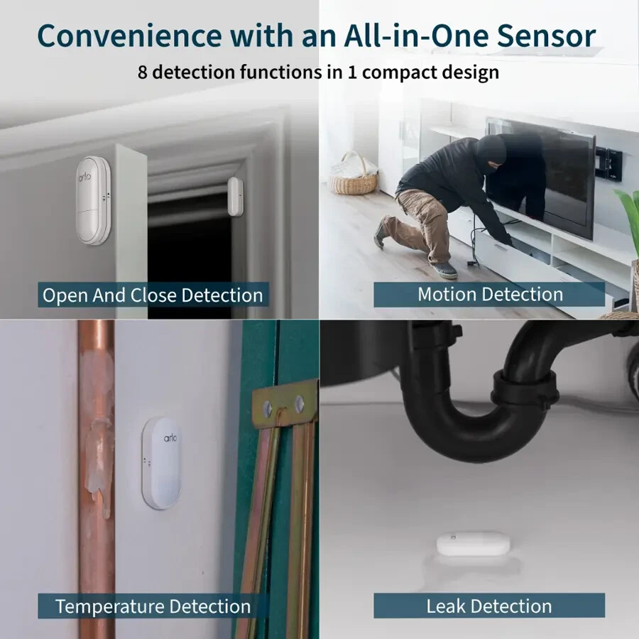 Arlo Wireless Smart Home Security System 6-in-1 Keypad Sensor Hub SS1502-1BYNAS