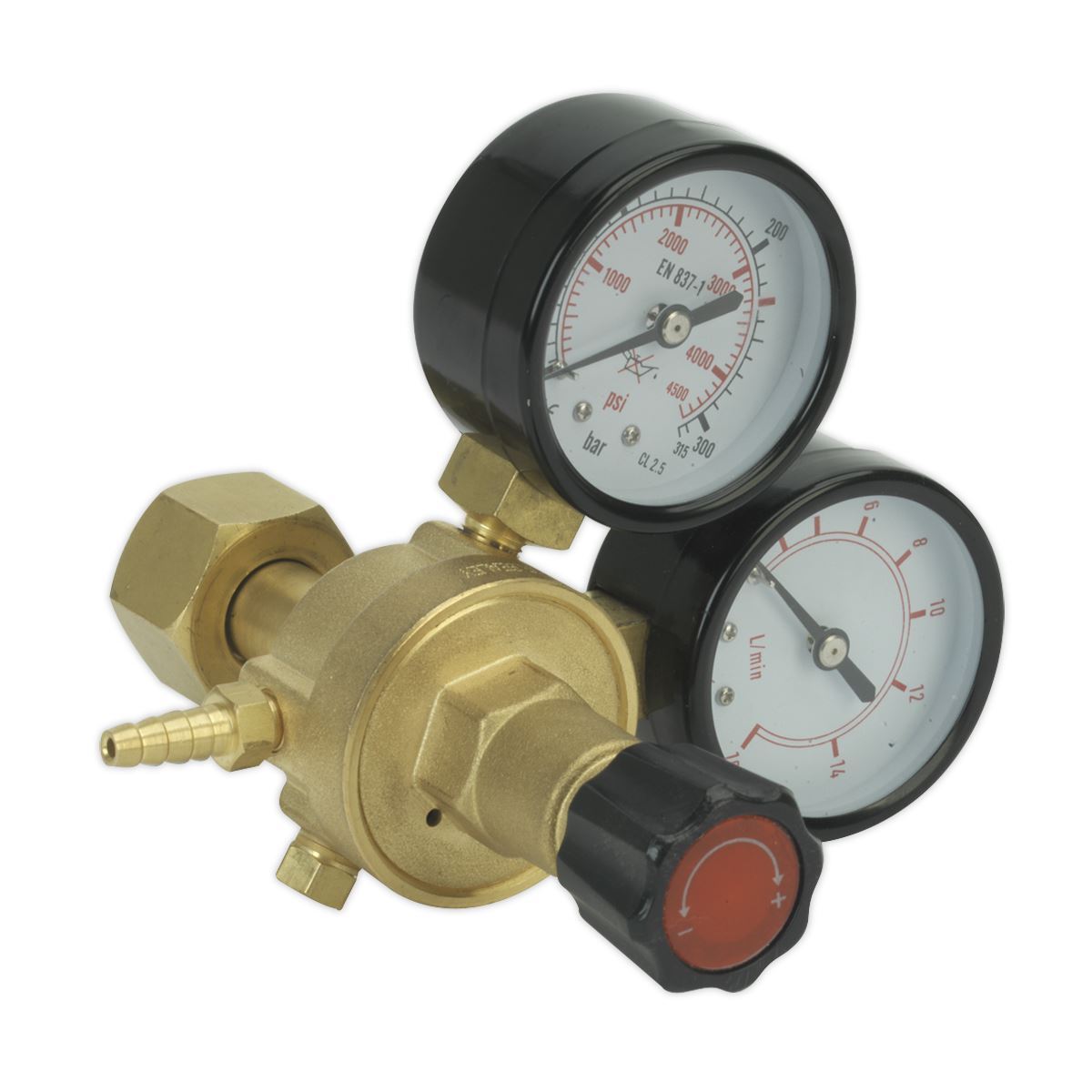 Sealey REG/MT MIG Gas Regulator 2 Gauge Industrial