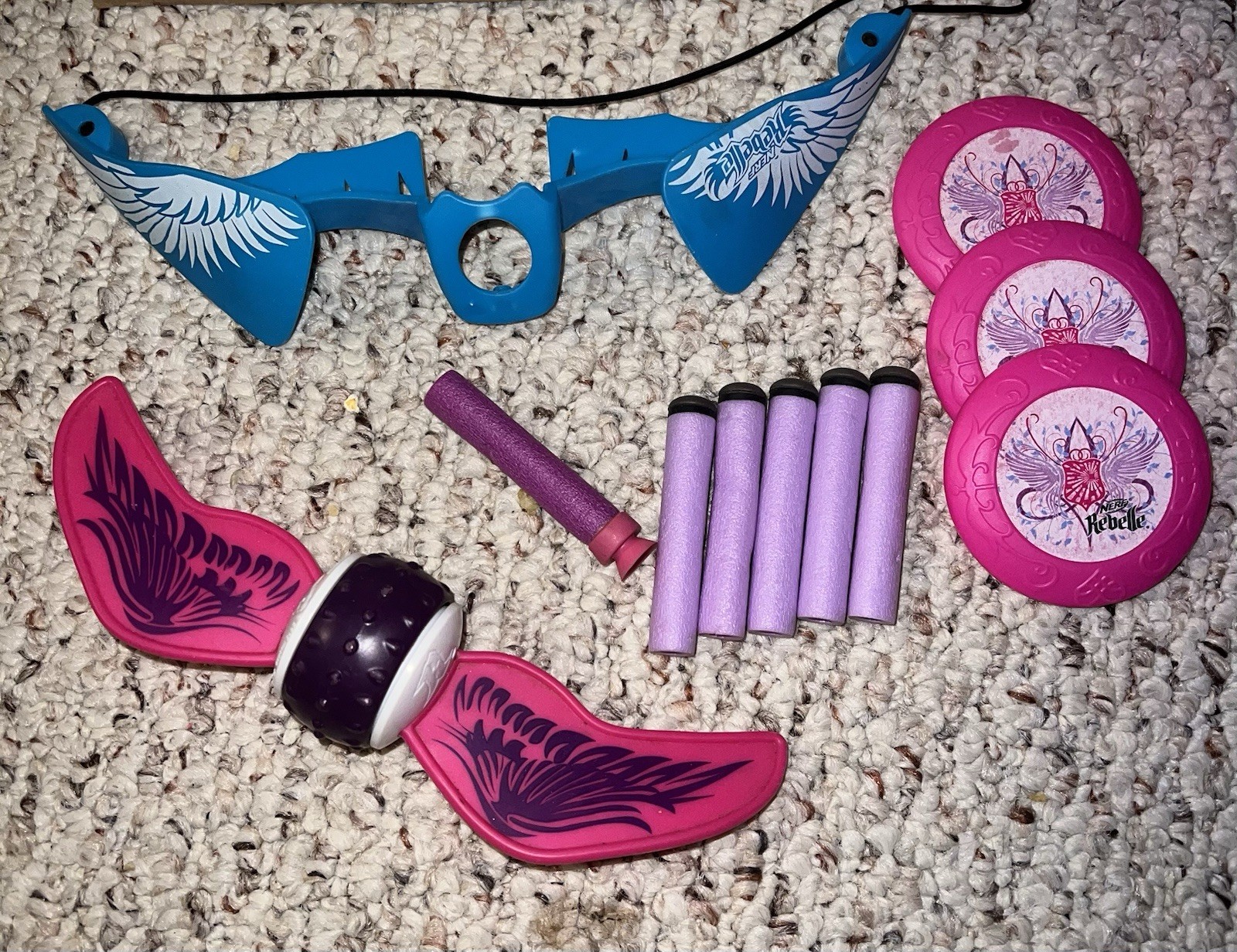 Hasbro Nerf Rebelle Star Shot Blaster Replacement Piece And Assorted Parts