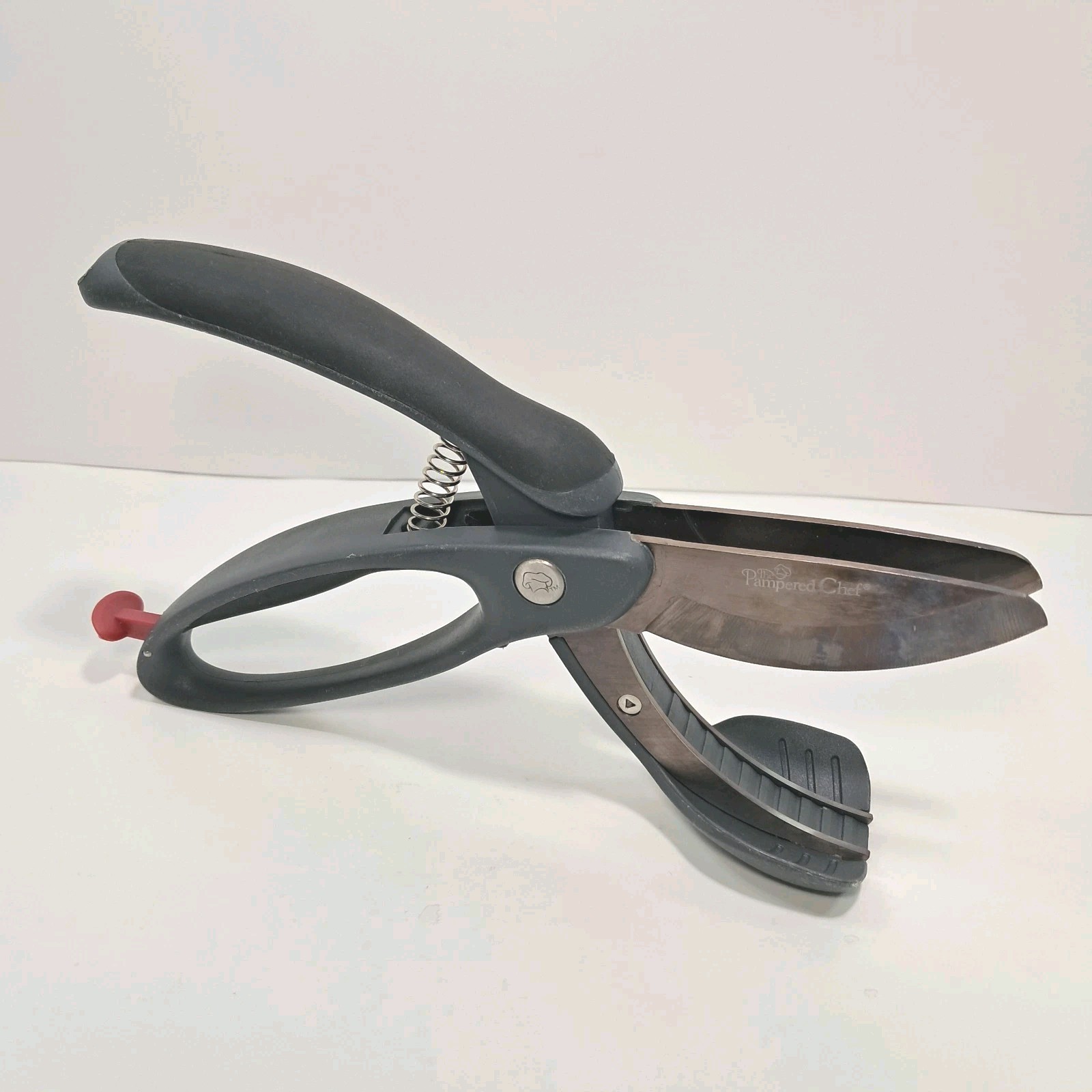 Pampered Chef Salad Chopper Scissors Dual Blade Kitchen Scissors 2582 W/  Lock