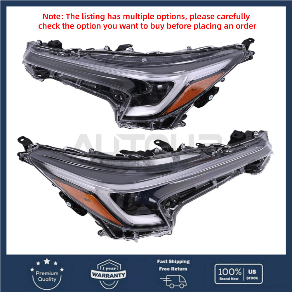 Left/Right/Pair For 2023-2024 Toyota Corolla SE/XSE Sedan/Hatchback Headlamp LED