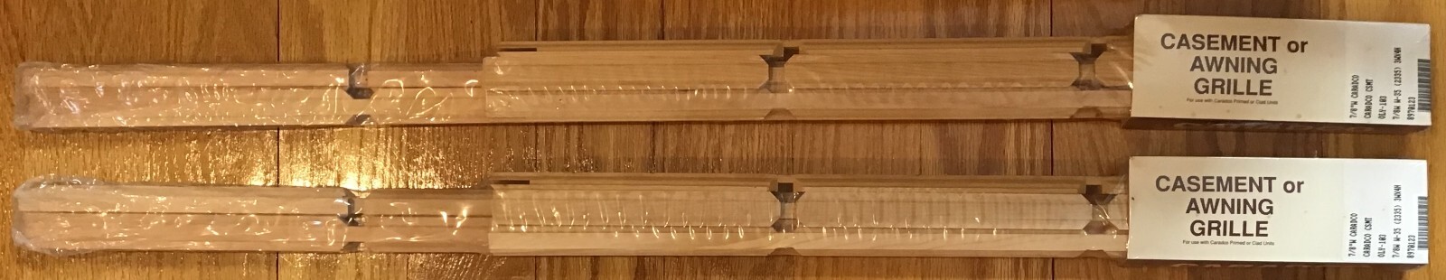 2 CARADCO Casement or Awning Grilles, Wood oly-103, 7/8W W-35 (2335) 3WX4H
