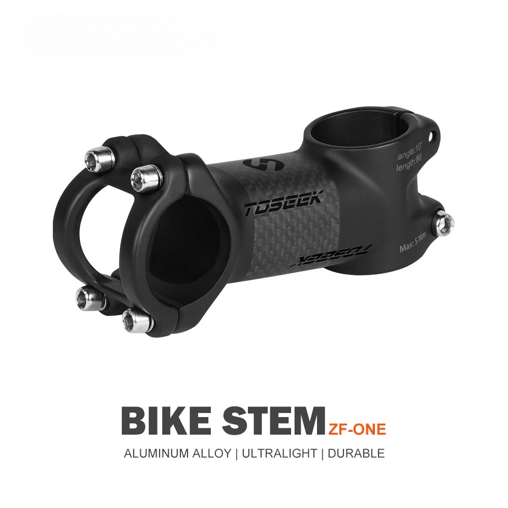 Carbon Bike Stem 10 or 17 Degrees Mountain Bike Handlebar Stems 31.8mm 60-100mm