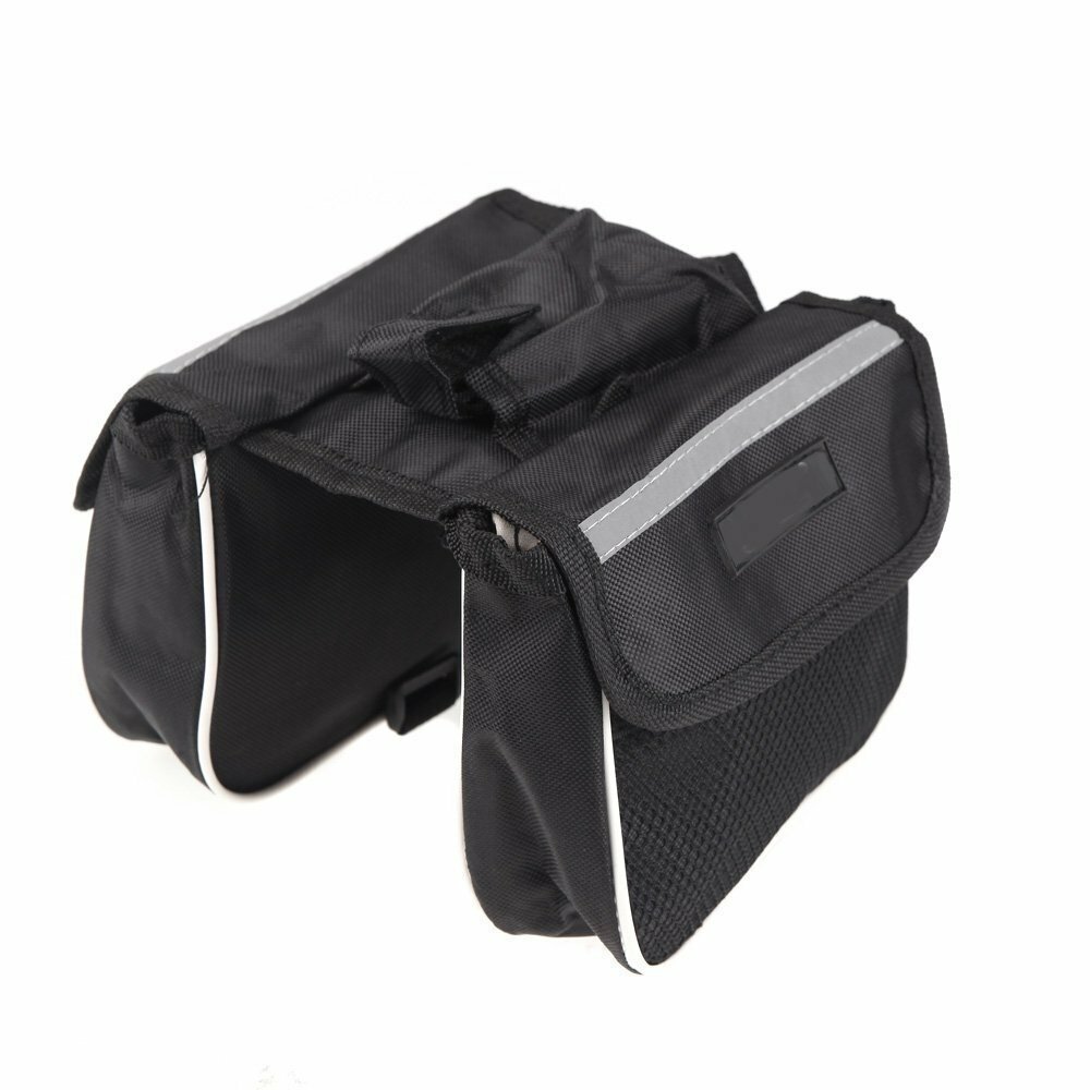 Cycling Bicycle Bike Frame Pannier Saddle Front Tube Bag Double Sides