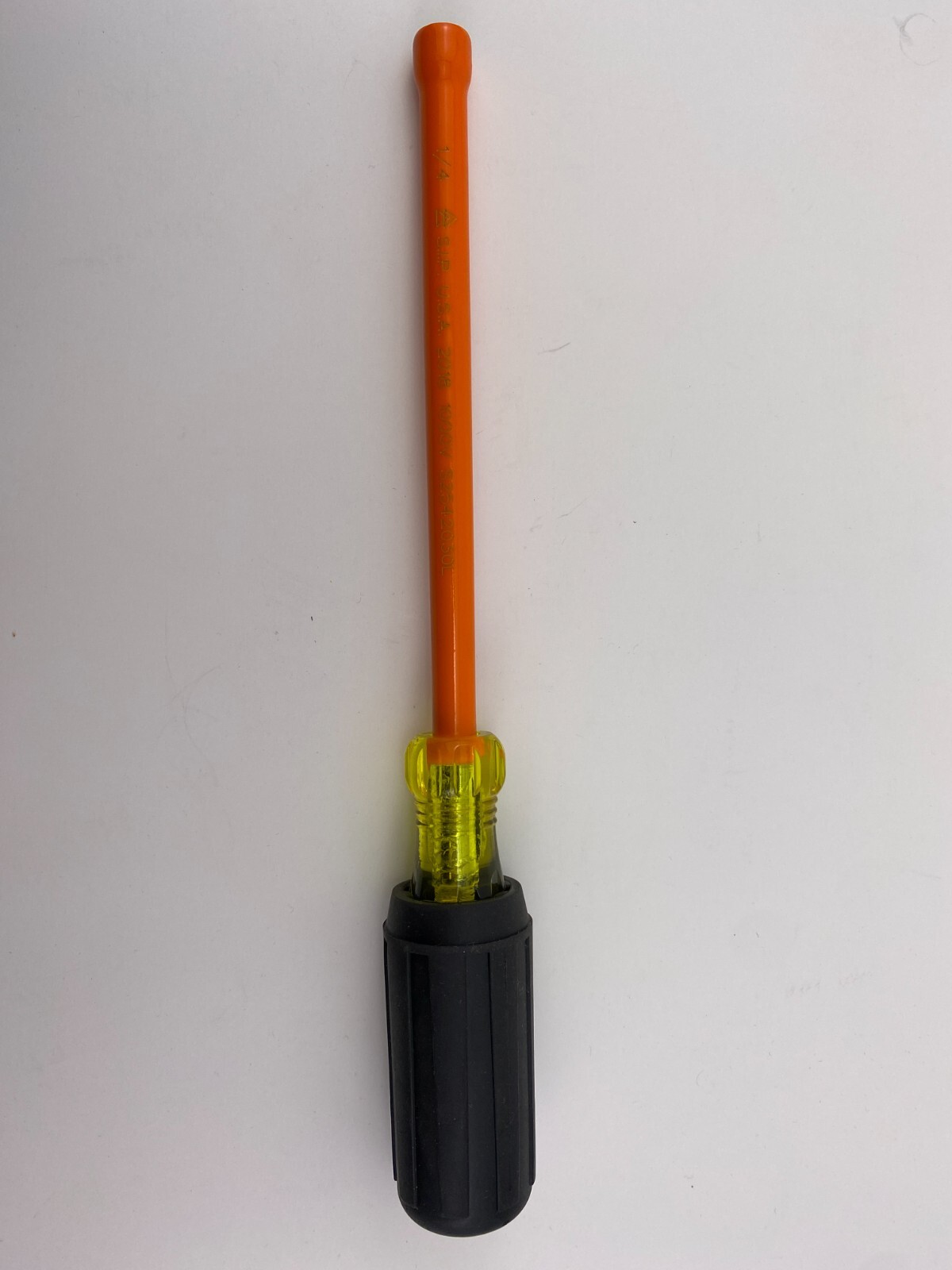 Salisbury S2542030L Nutdriver 1/4" x 6" Insulated Shaft, 1000 Volt Rated
