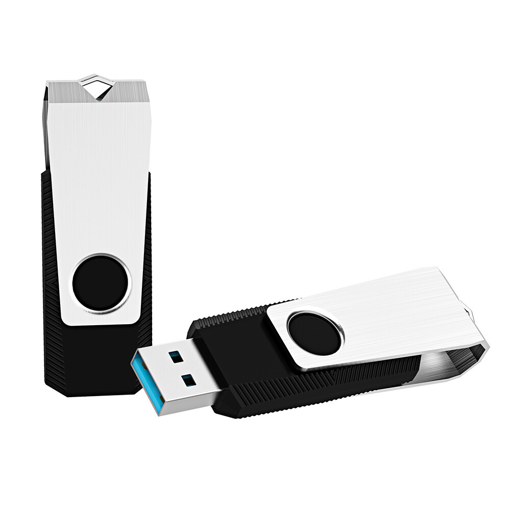 USB 3.0 16GB 100x Metal Anti-skid Swivel Style Flash Drives Memory For PC Laptop