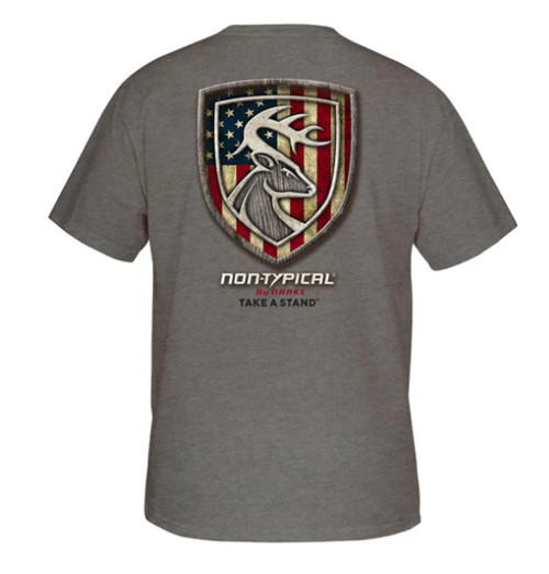 Drake - Non Typical Men's "Take A Stand" Ol' Glory Logo Short Sleeve Tee