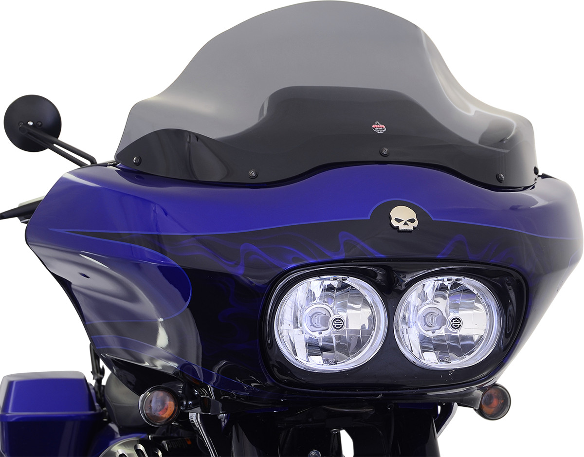 Klock Werks 12'' Dark Smoke Sport Flare Windshield for 1998-13 Harley Road Glide