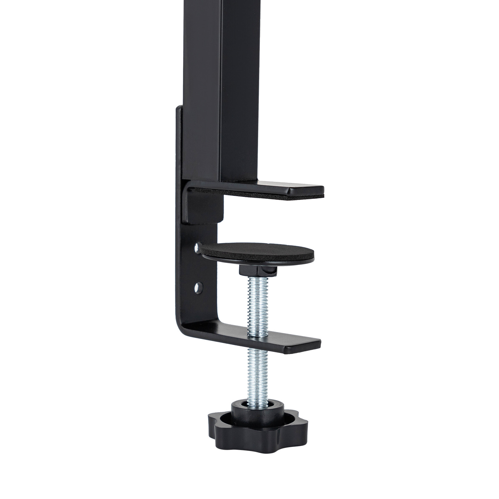 Desktop or Under-Desk Shelf Clamp-on 2-Tier Shelving W/ Adjustable Storage Tray