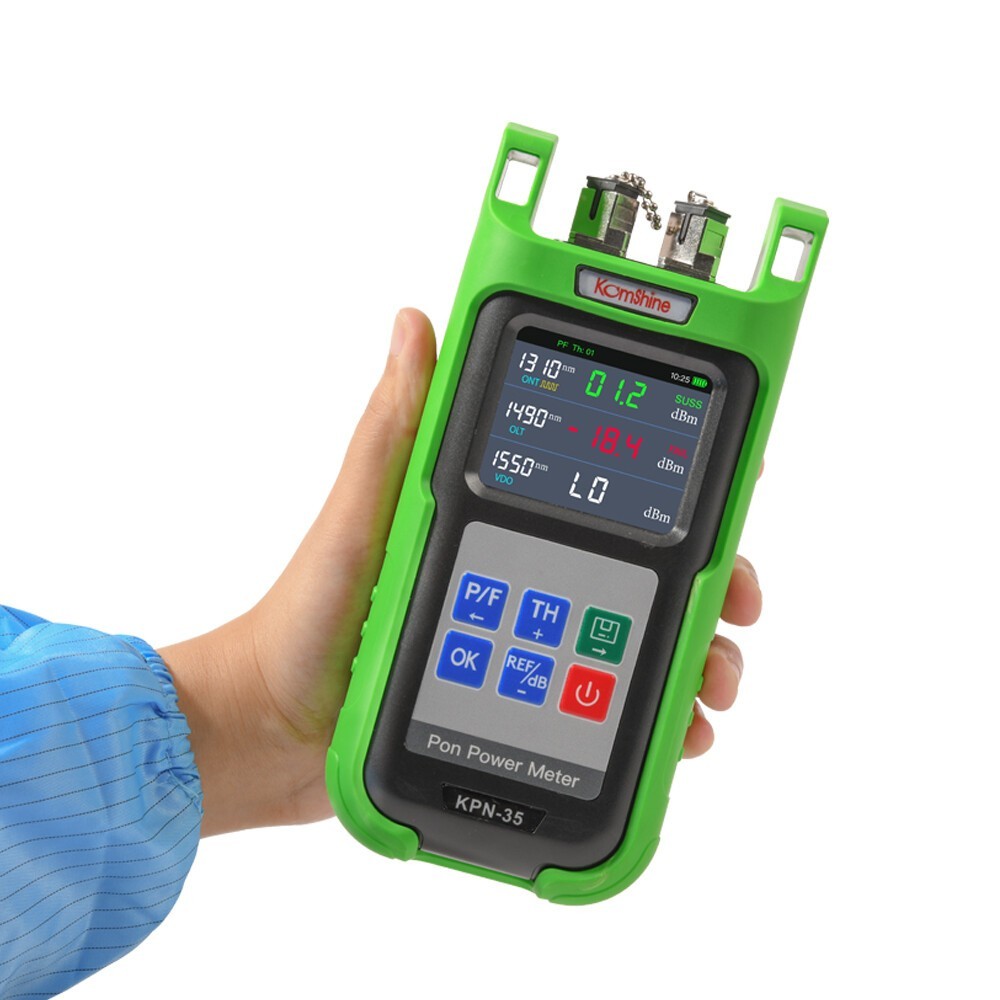 Komshine Optical Fiber PON Power Meter PON Network Tester 1310/1490/1550nm SC/PC