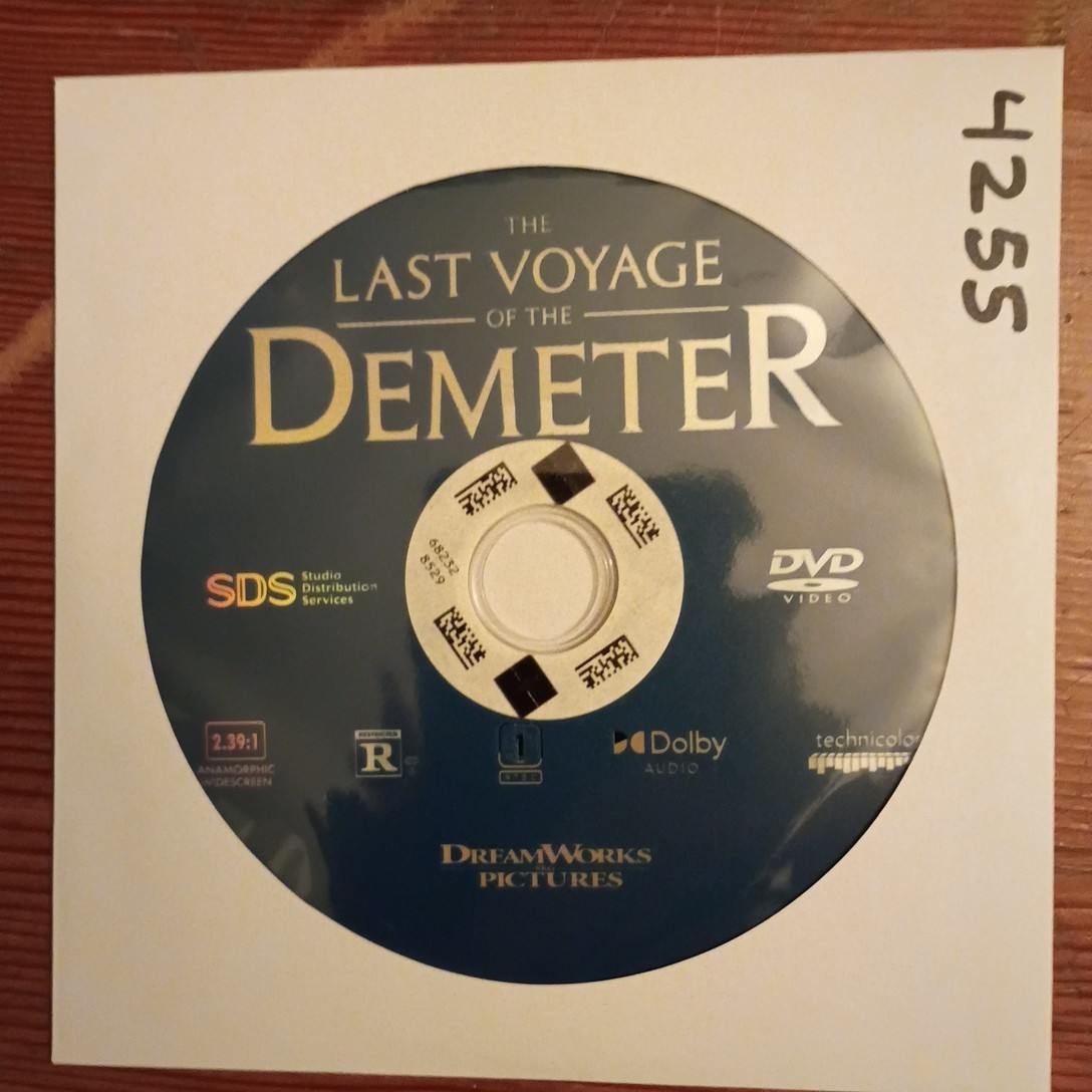 The Last Voyage of the Demeter (DVD,2023) Rdbx Disc Only 4255