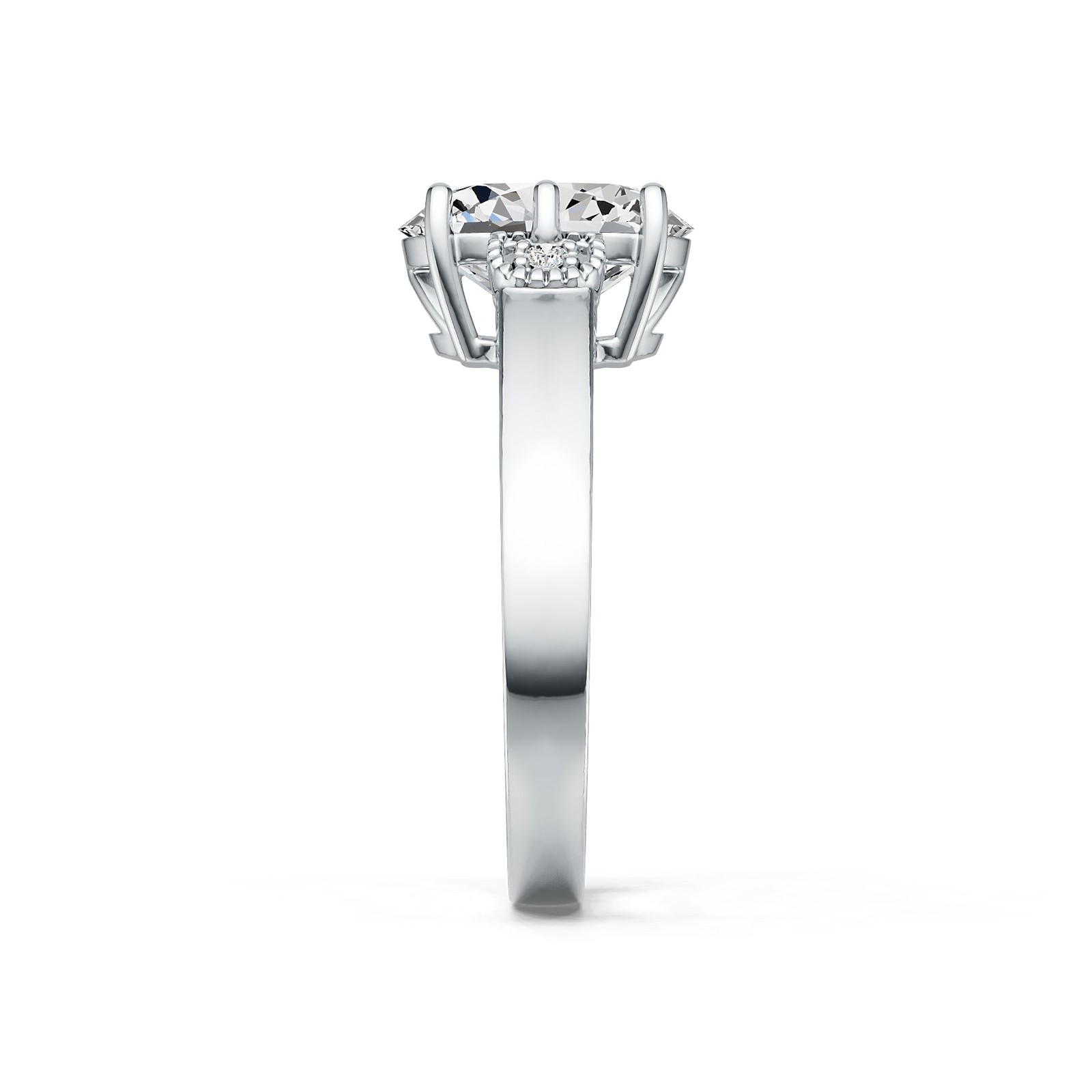 Sterling Silver Semi Mount Ring Setting Oval OV 10X8mm