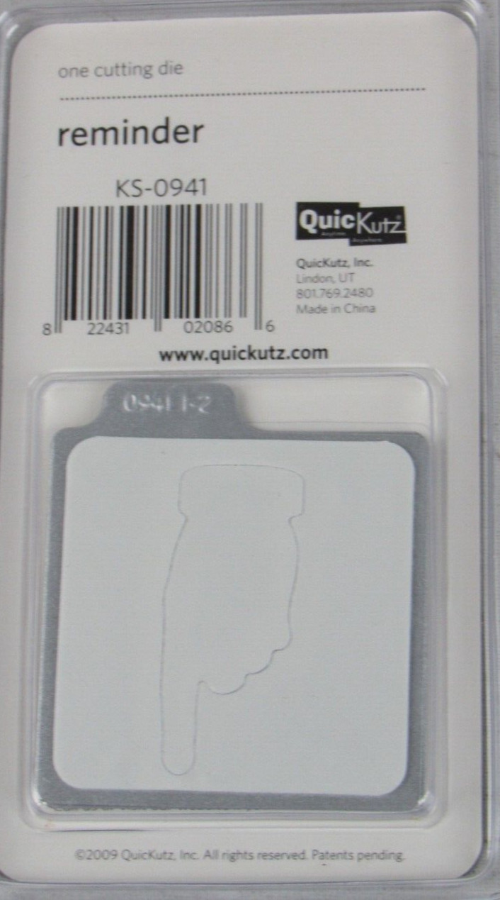 QuicKutz Reminder 2x2, 1 Cutting Die Set KS-0941