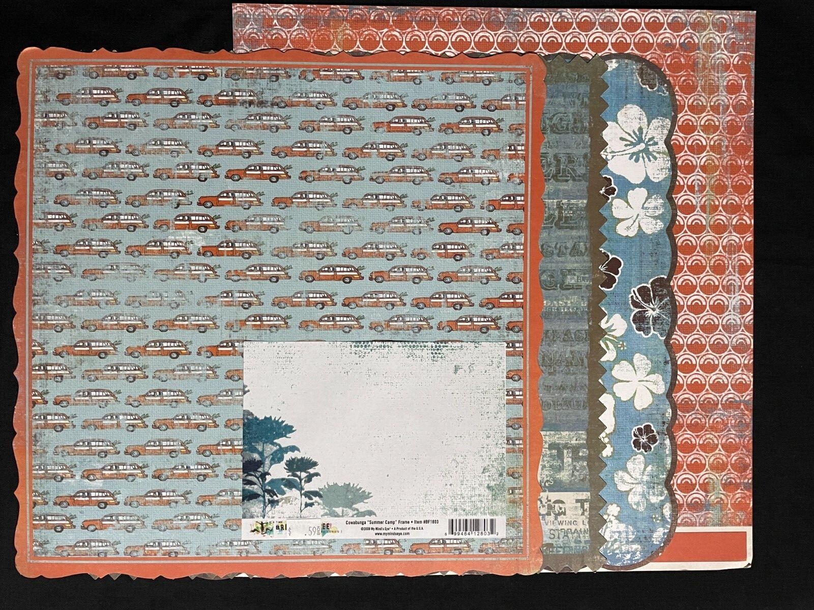 MME BREAKING FREE "COWABUNGA" 12X12 DS HEAVY PAPER, DIE CUTS AND TRANSPARENCY